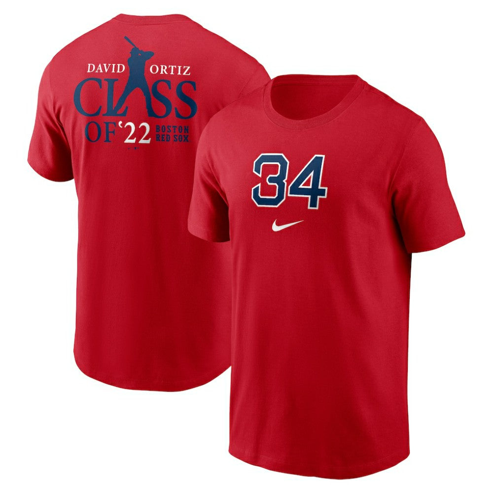 David Ortiz Boston Red Sox Nike 2022 Hall of Fame Essential T-Shirt - MLB T-shirts