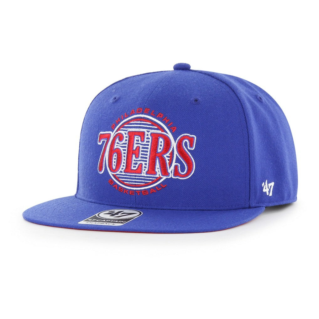 Royal Philadelphia 76ers '47 High Post Captain Snapback Hat | NBA