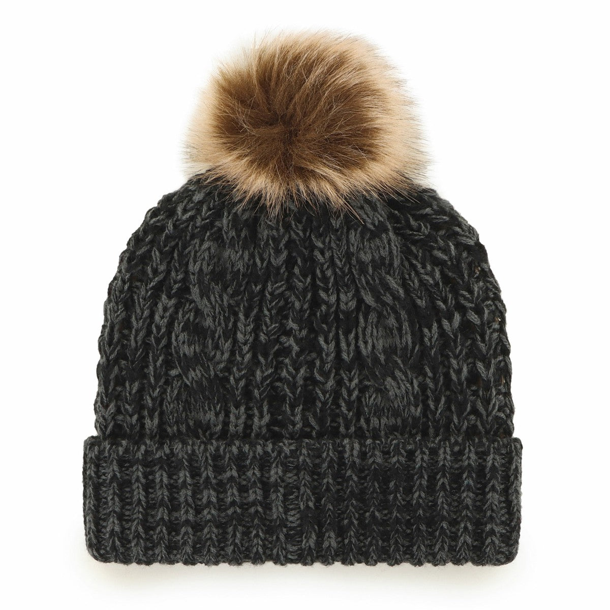 Black Miami Heat '47 Women's Meeko Cuffed Knit Hat with Pom | NBA