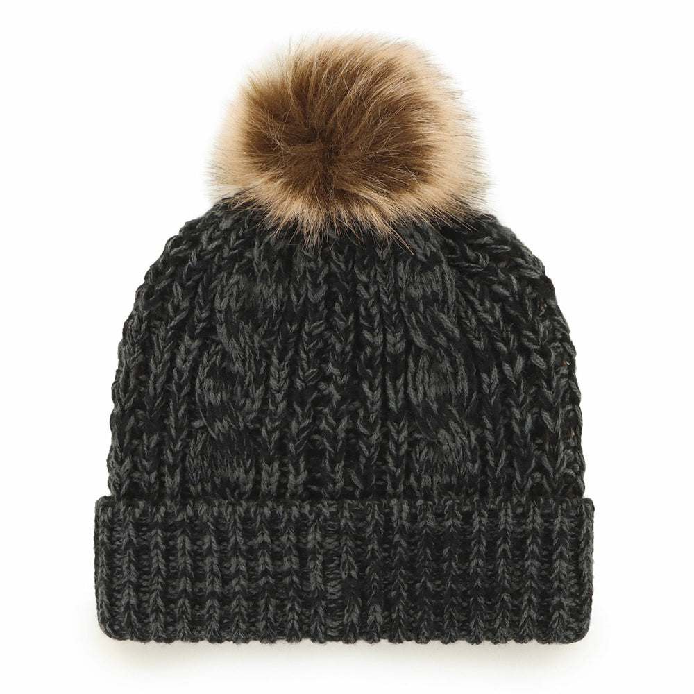 Black Miami Heat '47 Women's Meeko Cuffed Knit Hat with Pom | NBA