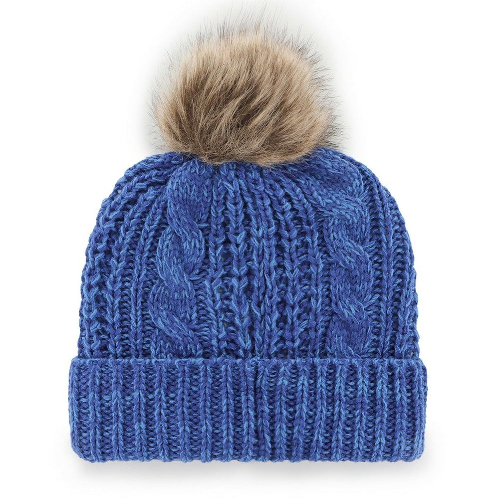 Royal Detroit Pistons '47 Women's Meeko Cuffed Knit Hat with Pom sale | NBA