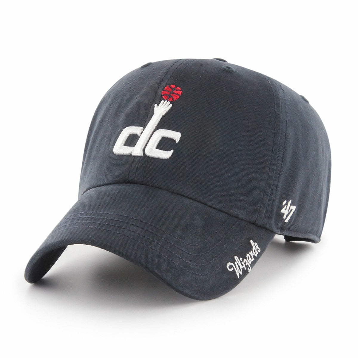Navy Washington Wizards '47 Women's Miata Clean Up Logo Adjustable Hat | NBA