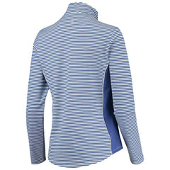 Chicago Cubs Tommy Bahama Women's Aubrey Stripe Block IslandZone Half-Zip Jacket - MLB Jackets