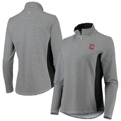 Cleveland Guardians Tommy Bahama Women's Aubrey Stripe Block IslandZone Half-Zip Jacket - MLB Jackets