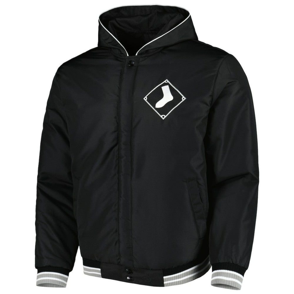 Chicago White Sox JH Design Reversible Fleece Full-Snap Hoodie Jacket - MLB Jackets