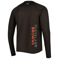 Cleveland Browns MSX by Michael Strahan Interval Long Sleeve Raglan T-Shirt | NFL Hot