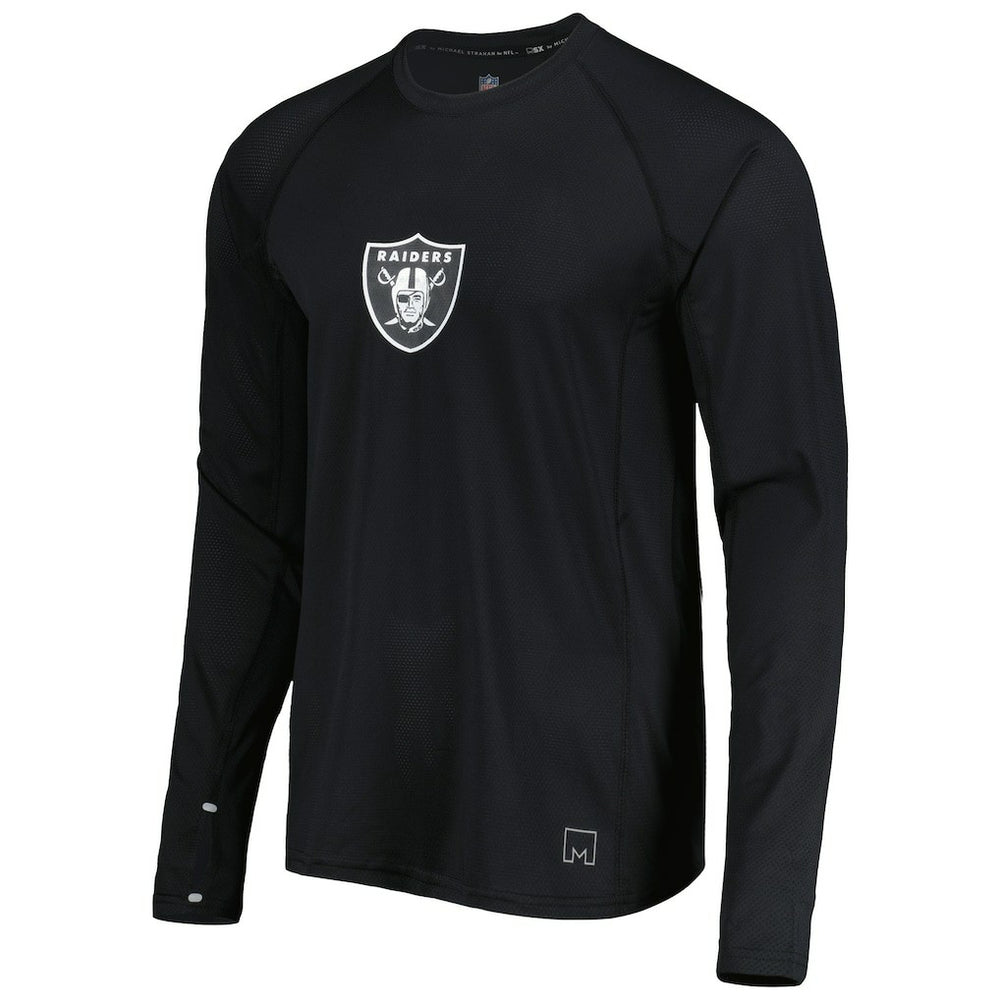 Las Vegas Raiders MSX by Michael Strahan Interval Long Sleeve Raglan T-Shirt | NFL New