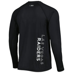 Las Vegas Raiders MSX by Michael Strahan Interval Long Sleeve Raglan T-Shirt | NFL New