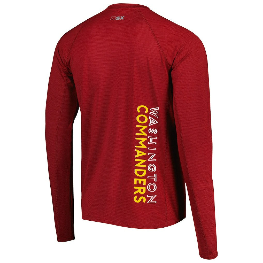 Washington Commanders MSX by Michael Strahan Interval Long Sleeve Raglan T-Shirt | NFL Sale