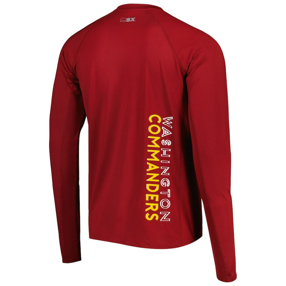 Washington Commanders MSX by Michael Strahan Interval Long Sleeve Raglan T-Shirt | NFL Sale