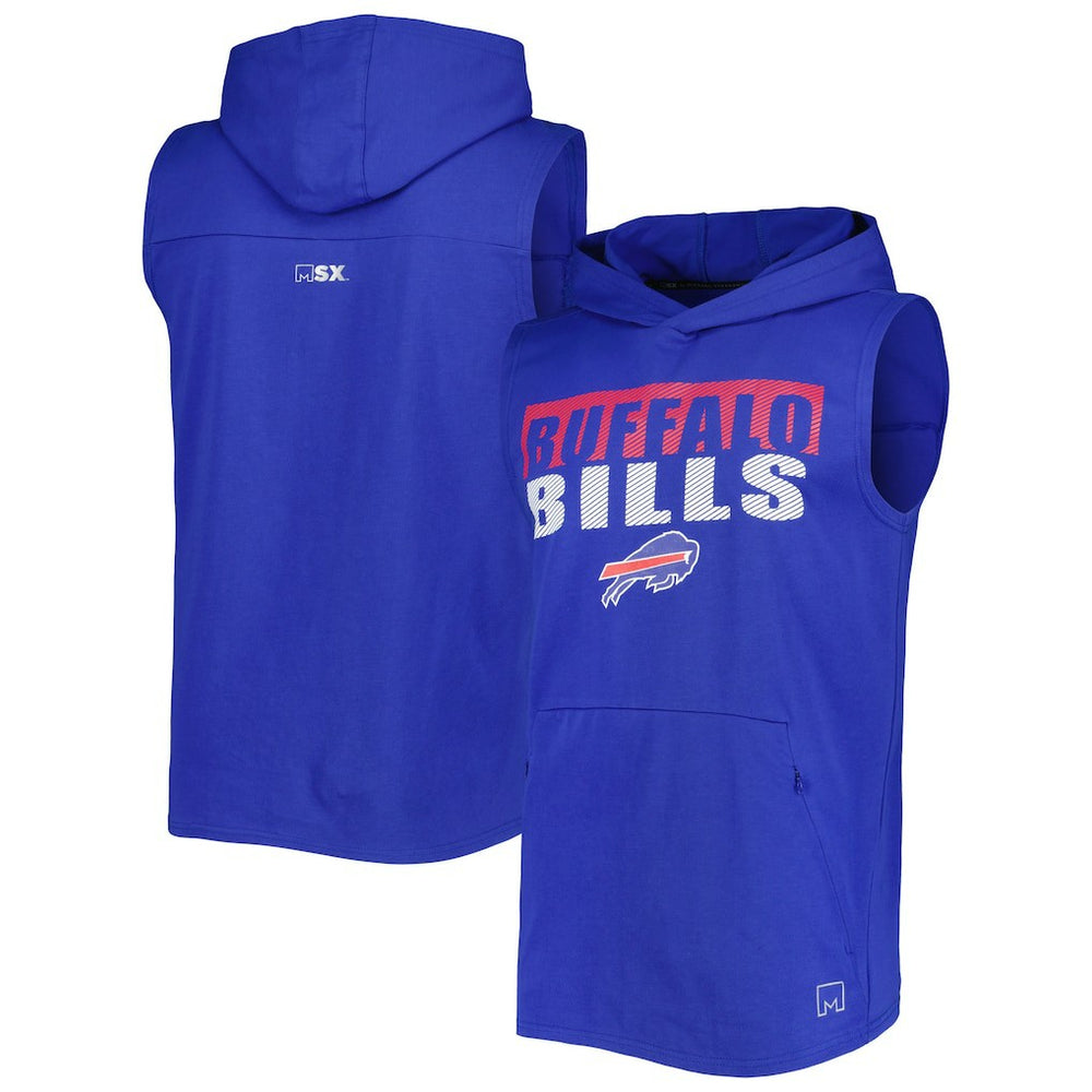 Buffalo Bills MSX by Michael Strahan Relay Sleeveless Pullover Hoodie | NFL Near me