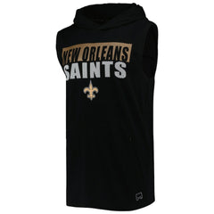 New Orleans Saints MSX by Michael Strahan Relay Sleeveless Pullover Hoodie | NFL New