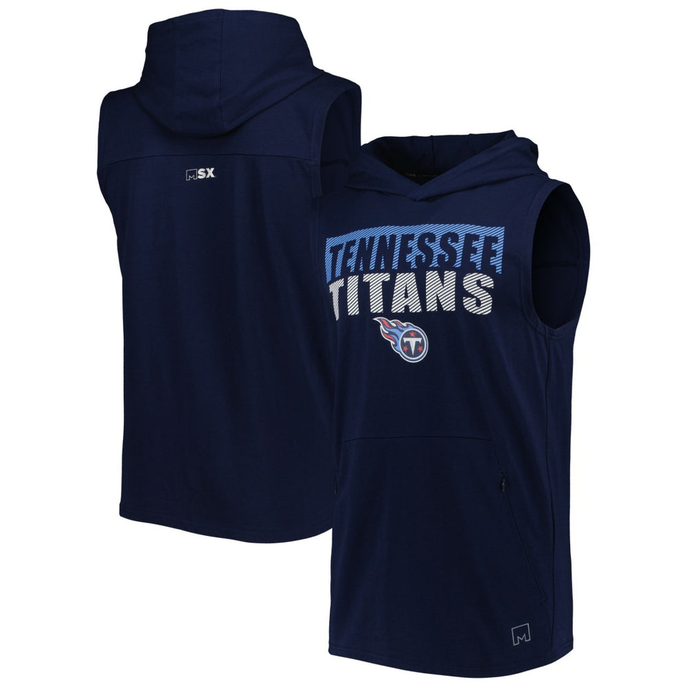 Tennessee Titans MSX by Michael Strahan Relay Sleeveless Pullover Hoodie | NFL On sale