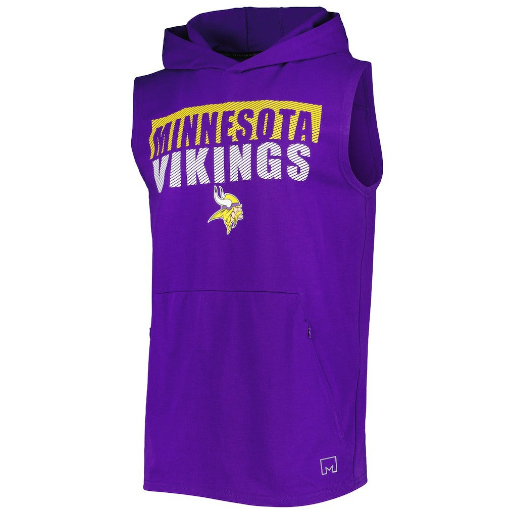 Minnesota Vikings MSX by Michael Strahan Relay Sleeveless Pullover Hoodie | NFL Online