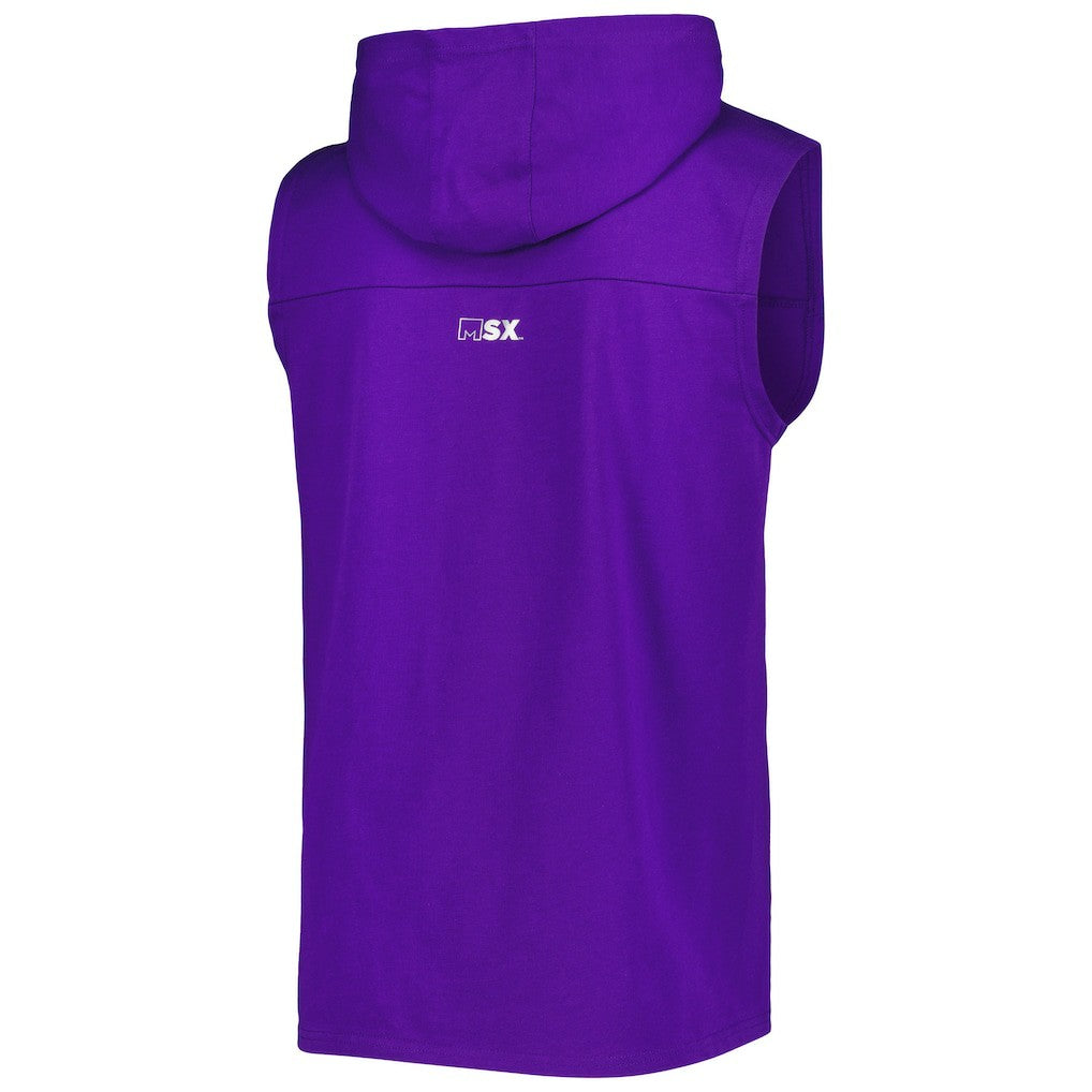 Minnesota Vikings MSX by Michael Strahan Relay Sleeveless Pullover Hoodie | NFL Online