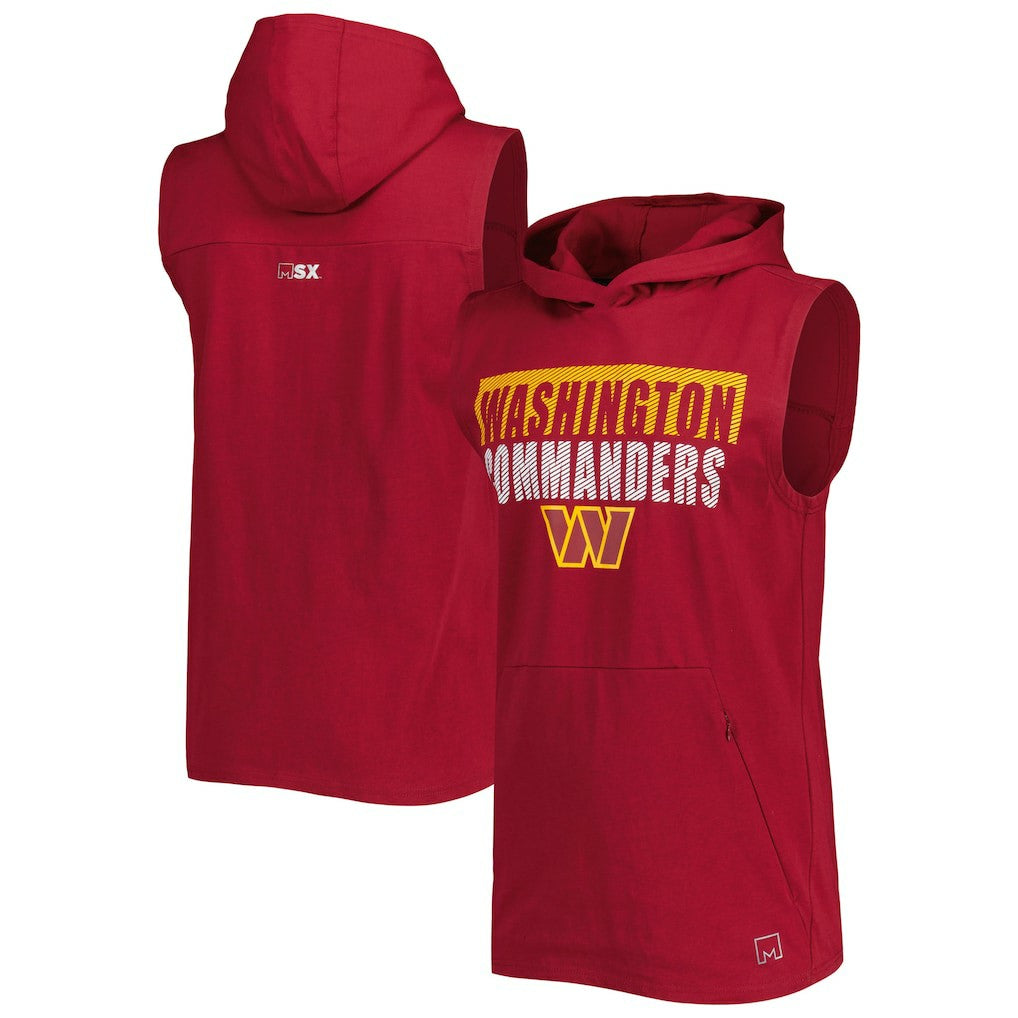 Washington Commanders MSX by Michael Strahan Relay Sleeveless Pullover Hoodie | NFL New