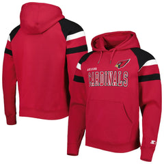 Arizona Cardinals Starter Draft Fleece Raglan Pullover Hoodie | NFL Outlet