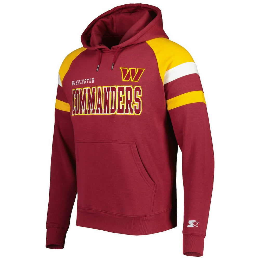 Washington Commanders Starter Draft Fleece Raglan Pullover Hoodie | NFL Sale