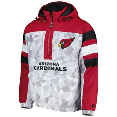 Arizona Cardinals Starter Thursday Night Gridiron Raglan Half-Zip Hooded Jacket | NFL US