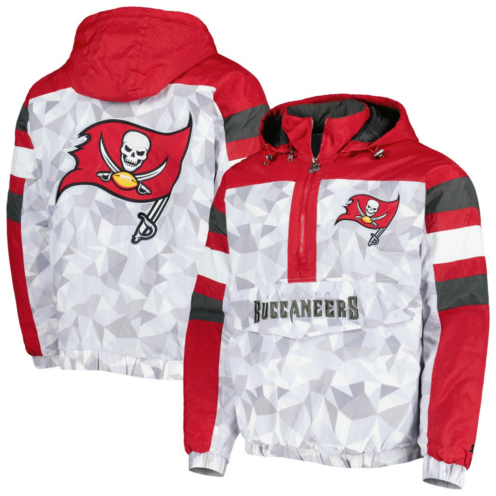 Tampa Bay Buccaneers Starter Thursday Night Gridiron Raglan Half-Zip Hooded Jacket | NFL Sale