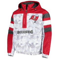 Tampa Bay Buccaneers Starter Thursday Night Gridiron Raglan Half-Zip Hooded Jacket | NFL Sale