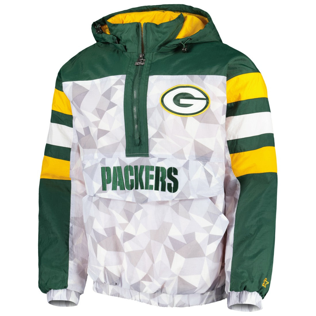 Green Bay Packers Starter Thursday Night Gridiron Raglan Half-Zip Hooded Jacket | NFL US