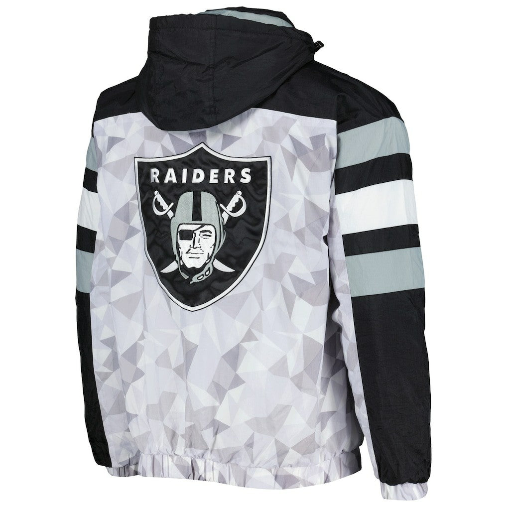Las Vegas Raiders Starter Thursday Night Gridiron Raglan Half-Zip Hooded Jacket | NFL Near me