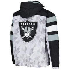 Las Vegas Raiders Starter Thursday Night Gridiron Raglan Half-Zip Hooded Jacket | NFL Near me