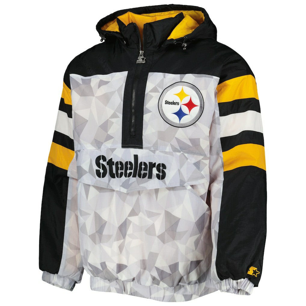 Pittsburgh Steelers Starter Thursday Night Gridiron Raglan Half-Zip Hooded Jacket | NFL On sale