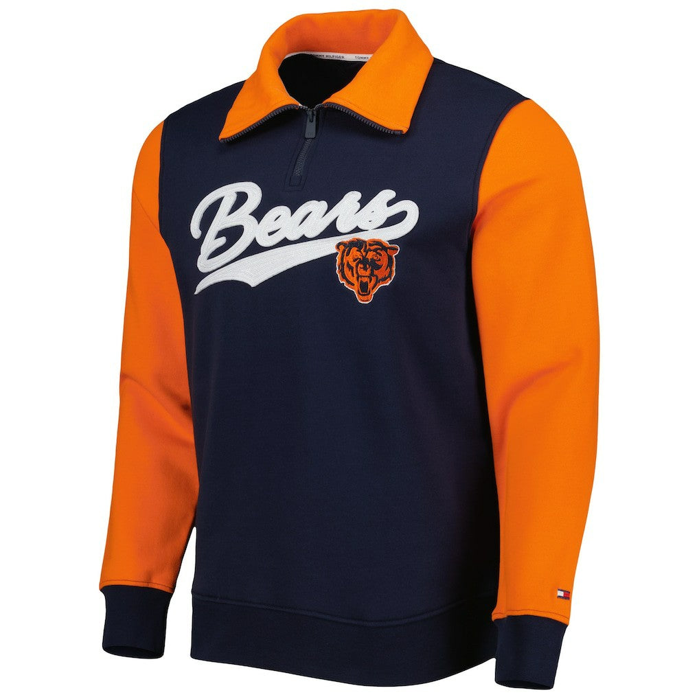 Chicago Bears Tommy Hilfiger Aiden Quarter-Zip Sweatshirt | NFL New