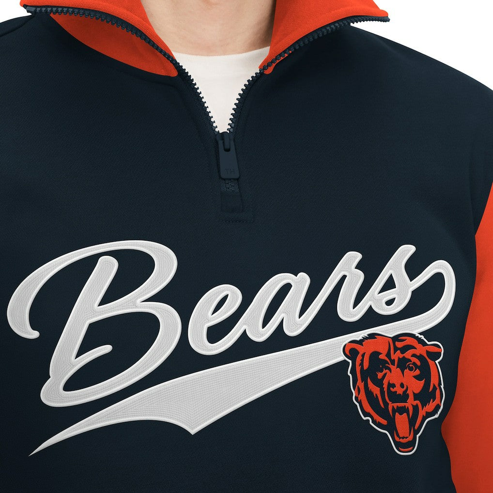 Chicago Bears Tommy Hilfiger Aiden Quarter-Zip Sweatshirt | NFL New