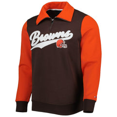 Cleveland Browns Tommy Hilfiger Aiden Quarter-Zip Sweatshirt | NFL New