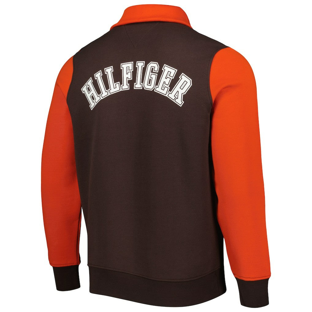 Cleveland Browns Tommy Hilfiger Aiden Quarter-Zip Sweatshirt | NFL New