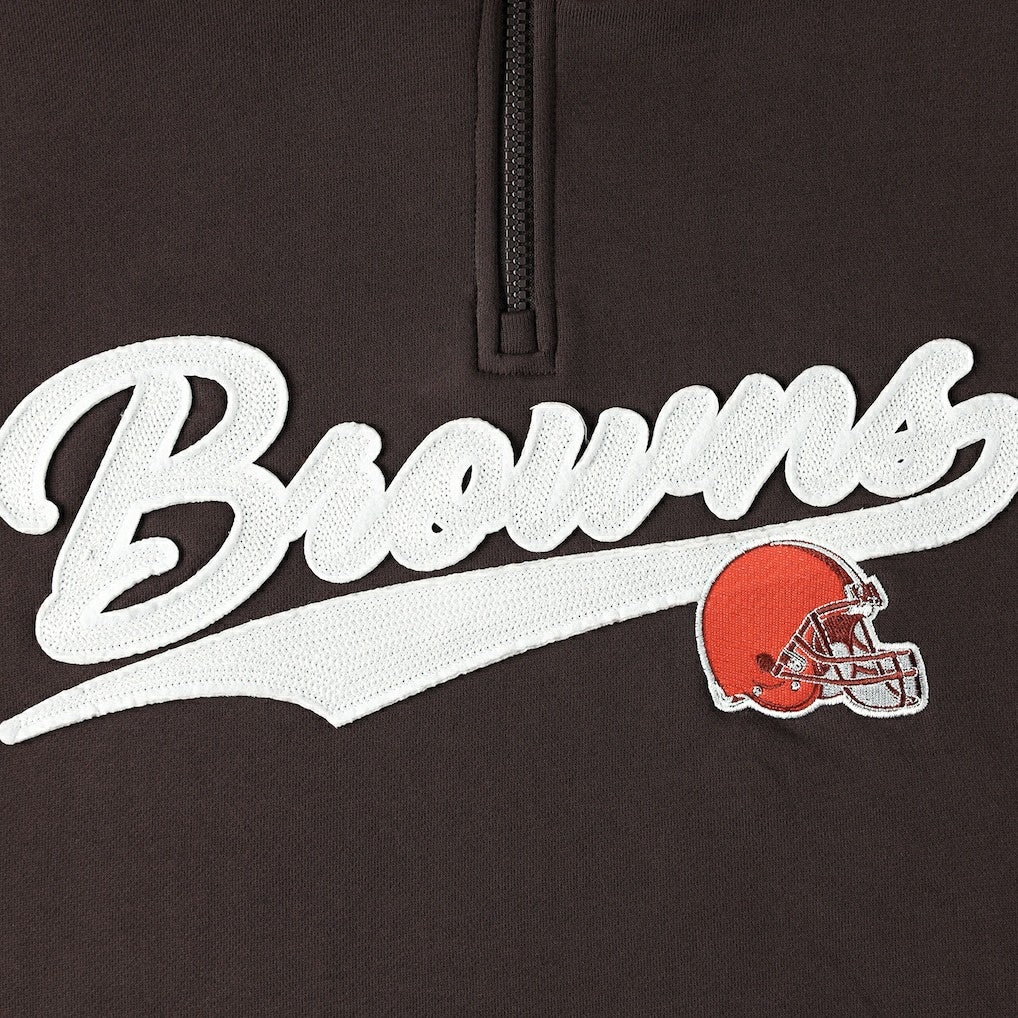 Cleveland Browns Tommy Hilfiger Aiden Quarter-Zip Sweatshirt | NFL New