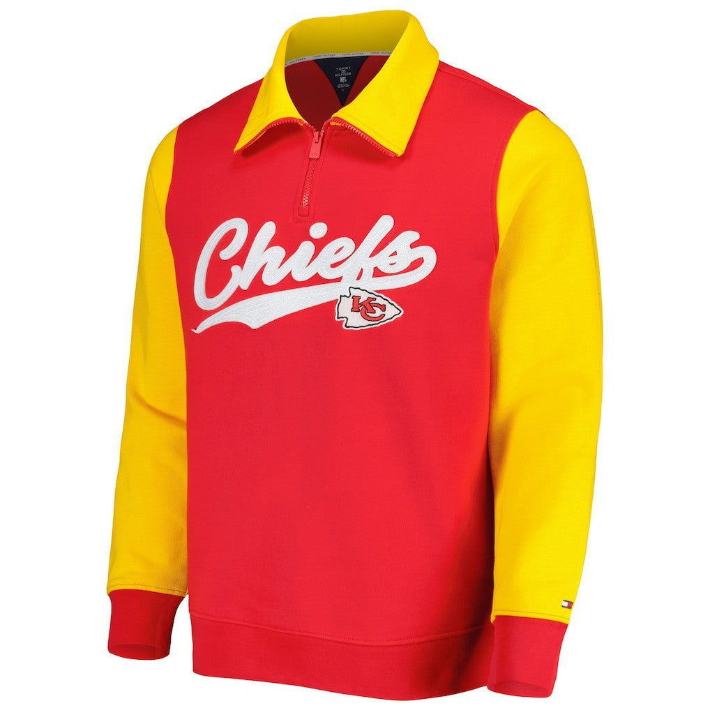 Kansas City Chiefs Tommy Hilfiger Aiden Quarter-Zip Sweatshirt | NFL On sale