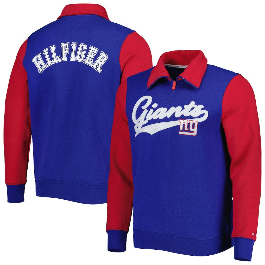 New York Giants Tommy Hilfiger Aiden Quarter-Zip Sweatshirt | NFL On sale