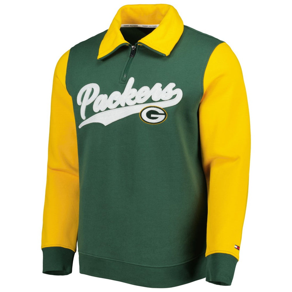 Green Bay Packers Tommy Hilfiger Aiden Quarter-Zip Sweatshirt | NFL New