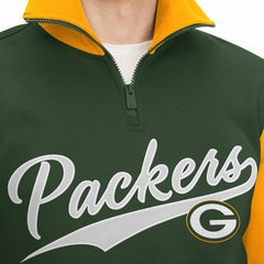 Green Bay Packers Tommy Hilfiger Aiden Quarter-Zip Sweatshirt | NFL New