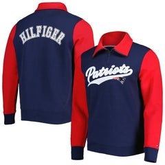 New England Patriots Tommy Hilfiger Aiden Quarter-Zip Sweatshirt | NFL Online
