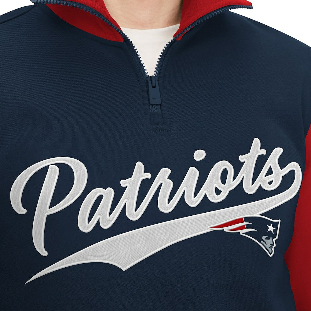 New England Patriots Tommy Hilfiger Aiden Quarter-Zip Sweatshirt | NFL Online