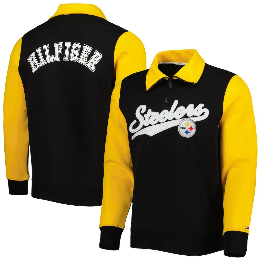 Pittsburgh Steelers Tommy Hilfiger Aiden Quarter-Zip Sweatshirt | NFL Near me