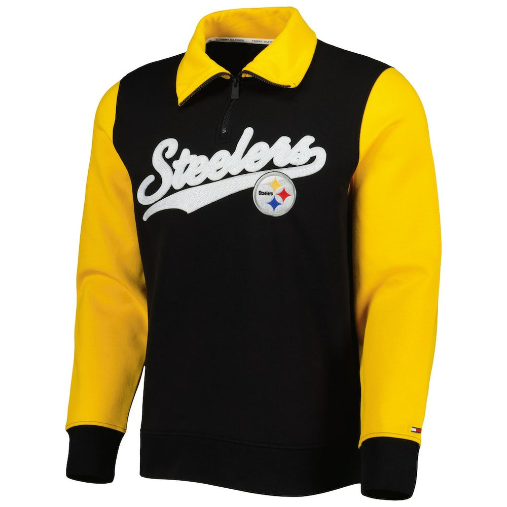 Pittsburgh Steelers Tommy Hilfiger Aiden Quarter-Zip Sweatshirt | NFL Near me