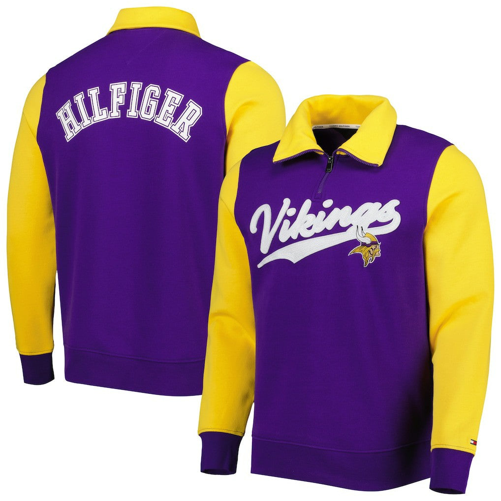 Minnesota Vikings Tommy Hilfiger Aiden Quarter-Zip Sweatshirt | NFL Near me