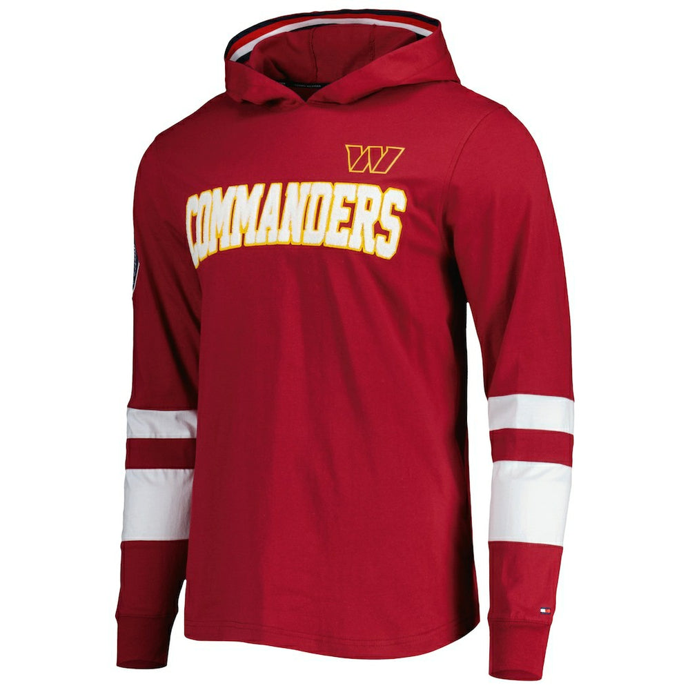 Washington Commanders Tommy Hilfiger Alex Long Sleeve Hoodie T-Shirt | NFL Sale