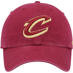 Wine Cleveland Cavaliers '47 Core Logo Clean Up Adjustable Hat sale | NBA