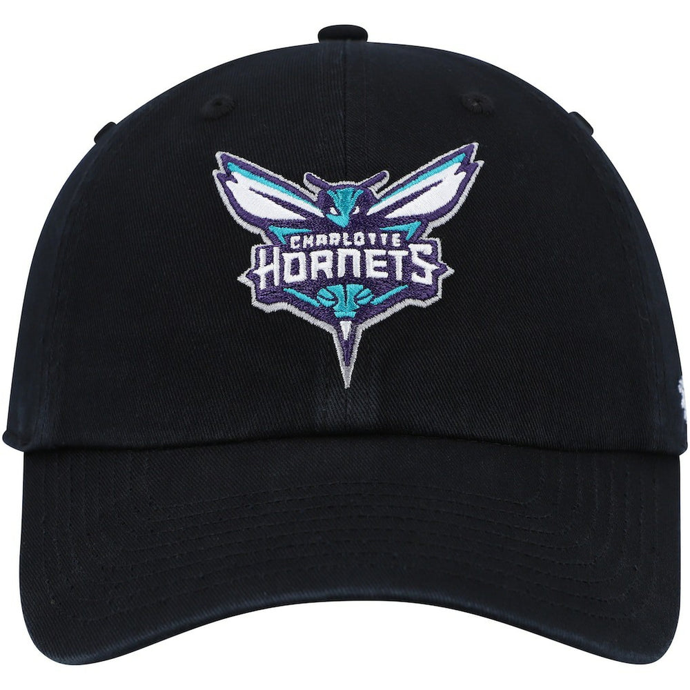 Black Charlotte Hornets '47 Core Logo Clean Up Adjustable Hat | NBA