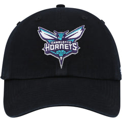 Black Charlotte Hornets '47 Core Logo Clean Up Adjustable Hat | NBA