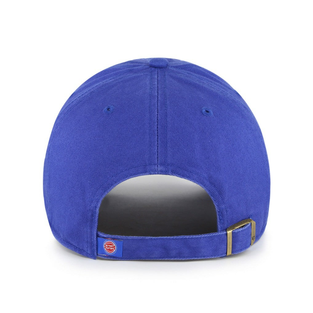Royal Detroit Pistons '47 Core Logo Clean Up Adjustable Hat sale | NBA