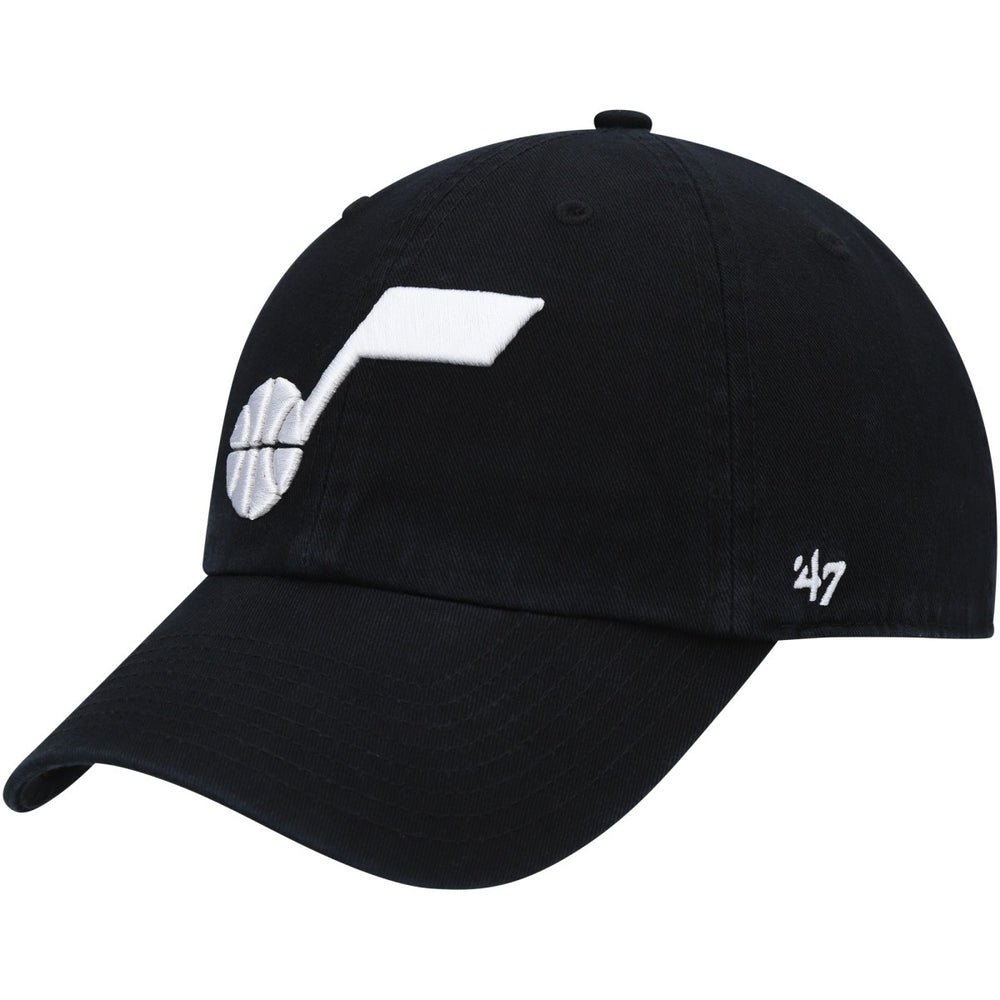 Black Utah Jazz '47 Core Logo Clean Up Adjustable Hat | NBA