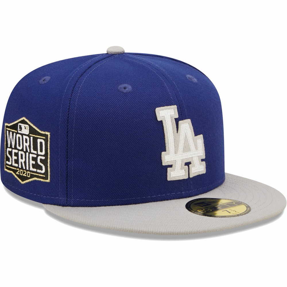 Los Angeles Dodgers New Era 2020 World Series Champions  Letterman 59FIFTY Fitted Hat - MLB Hats